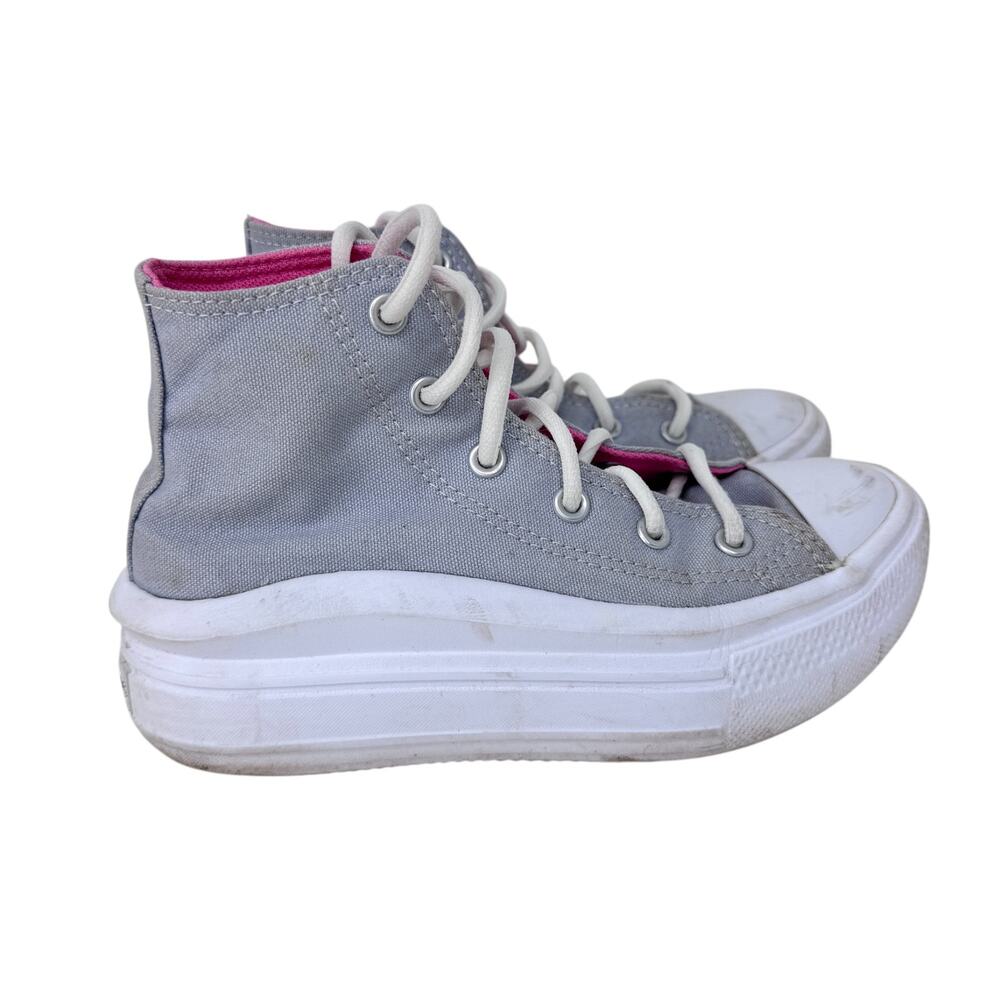 Converse Chuck Taylor All Star Move Platform Sneaker Youth 1 Gray White A02495C‎